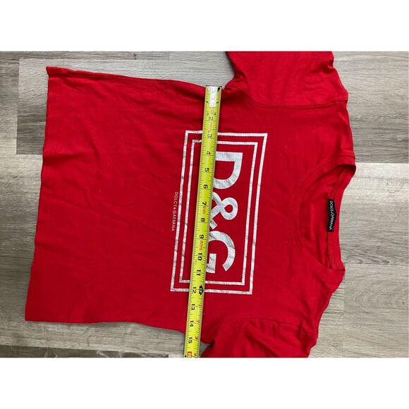 Dolce & Gabbana Red Logo Baby T-Shirt, Found in Italy, Size Small* - Picture 5 of 9
